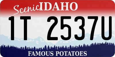 ID license plate 1T2537U