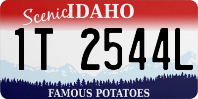 ID license plate 1T2544L