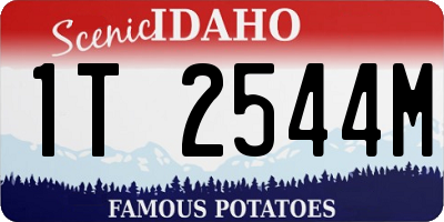 ID license plate 1T2544M