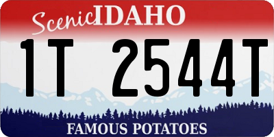 ID license plate 1T2544T