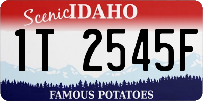 ID license plate 1T2545F
