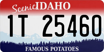 ID license plate 1T2546O