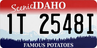 ID license plate 1T2548I