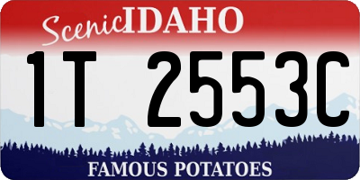 ID license plate 1T2553C
