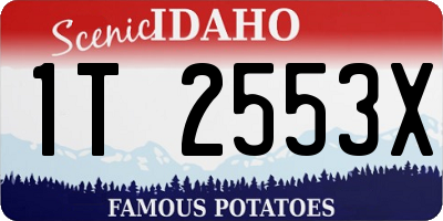 ID license plate 1T2553X