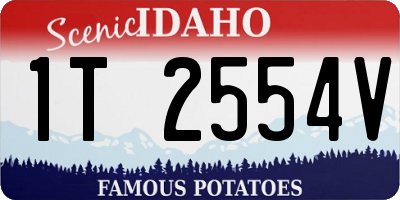 ID license plate 1T2554V