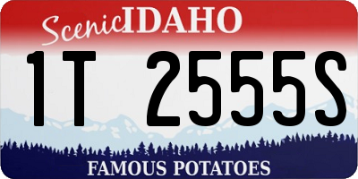 ID license plate 1T2555S