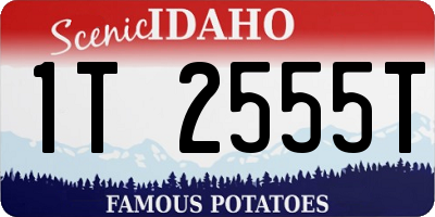 ID license plate 1T2555T