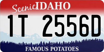 ID license plate 1T2556D