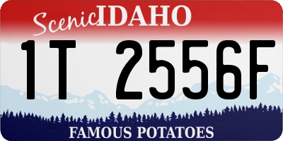 ID license plate 1T2556F