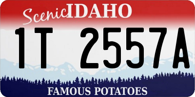 ID license plate 1T2557A