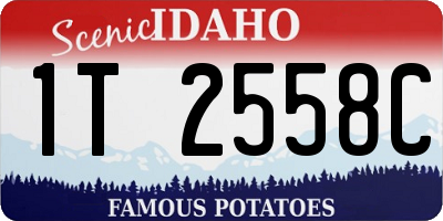 ID license plate 1T2558C