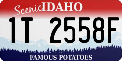 ID license plate 1T2558F