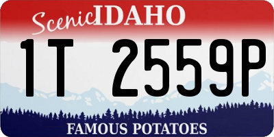 ID license plate 1T2559P