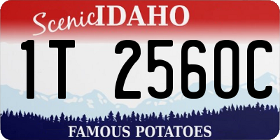 ID license plate 1T2560C