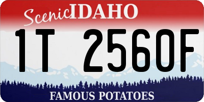 ID license plate 1T2560F
