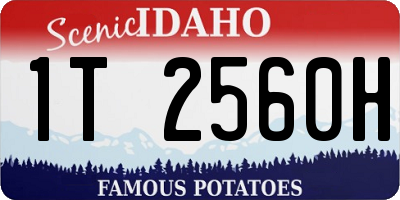 ID license plate 1T2560H