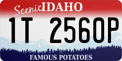 ID license plate 1T2560P