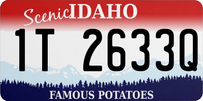 ID license plate 1T2633Q