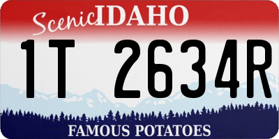 ID license plate 1T2634R