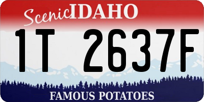 ID license plate 1T2637F