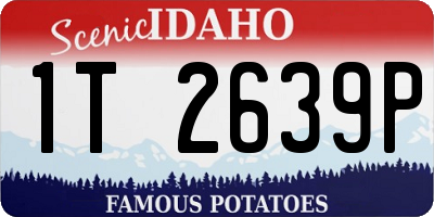 ID license plate 1T2639P