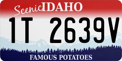 ID license plate 1T2639V