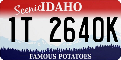ID license plate 1T2640K