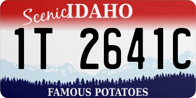 ID license plate 1T2641C