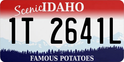 ID license plate 1T2641L