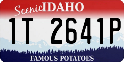 ID license plate 1T2641P