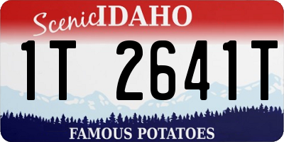 ID license plate 1T2641T