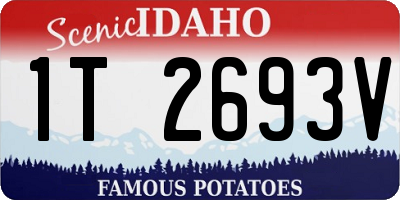 ID license plate 1T2693V