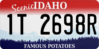 ID license plate 1T2698R
