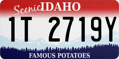 ID license plate 1T2719Y