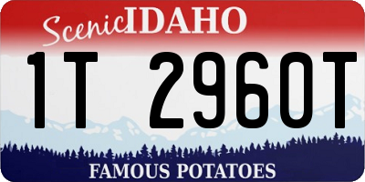 ID license plate 1T2960T