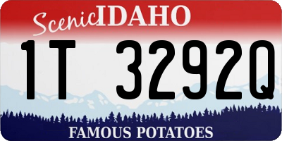 ID license plate 1T3292Q