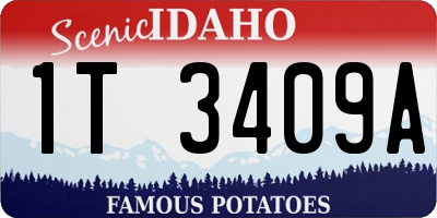 ID license plate 1T3409A