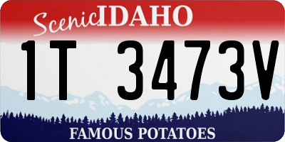 ID license plate 1T3473V