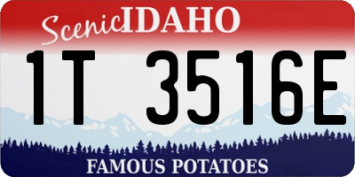 ID license plate 1T3516E