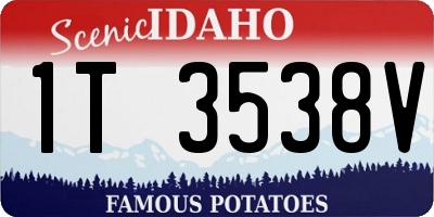 ID license plate 1T3538V