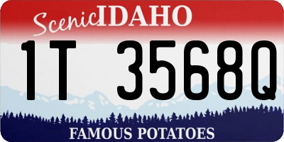 ID license plate 1T3568Q