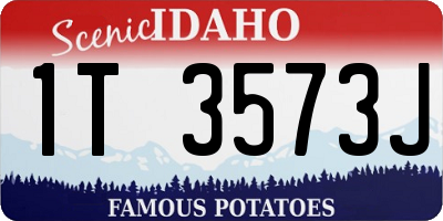 ID license plate 1T3573J