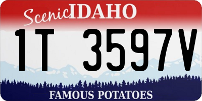 ID license plate 1T3597V