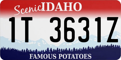 ID license plate 1T3631Z