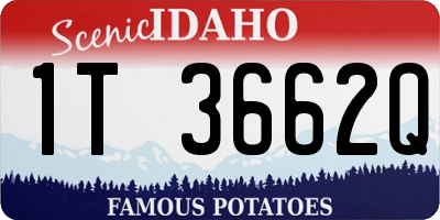 ID license plate 1T3662Q