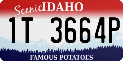 ID license plate 1T3664P