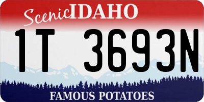 ID license plate 1T3693N