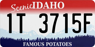 ID license plate 1T3715F