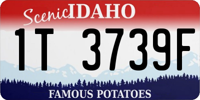 ID license plate 1T3739F